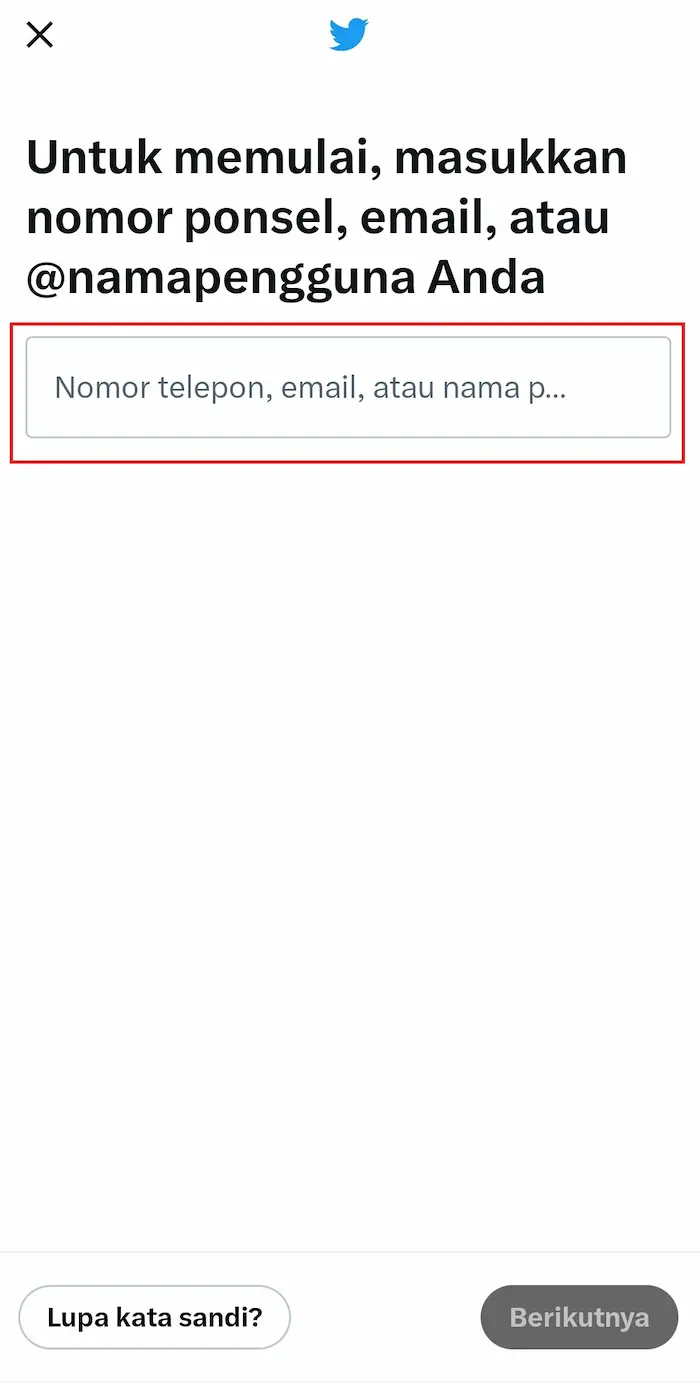 username twitter